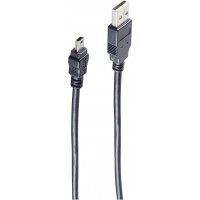 Jeu de bs77162 Basic S Cable Mini USB 2.0, USB A vers USB B 5 Broches, 2 m