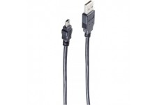 Jeu de bs77162 Basic S Cable Mini USB 2.0, USB A vers USB B 5 Broches, 2 m