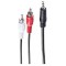 Cable audio 2 fiches cinch RCA Males - Jack 3,5 mm 5 m