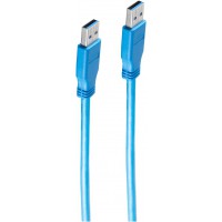 USB 3.0, 0.5m cable USB 0,5 m USB A Bleu - Cables USB (0.5m, 0,5 m, USB A, USB A, 3.0 (3.1 Gen 1), Male Connector/Male Connector
