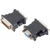 BASIC -S Adaptateur DVI-I 24+5 Male vers VGA 15 broches Femelle