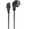 Type F/C13 2m cable electrique Noir Prise d'alimentation Type F Coupleur C13 - Cables electriques (2 m, Male/Femelle, Prise d'al