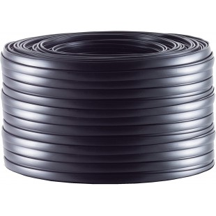 BS76106 cable de telephone 100 m Noir - Cables de telephone (100 m, Noir, Noir)