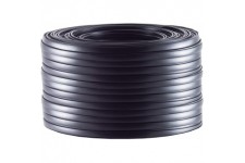 BS76106 cable de telephone 100 m Noir - Cables de telephone (100 m, Noir, Noir)