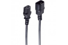 0.5m C13 - C14 cable electrique Noir 0,5 m Coupleur C14 Coupleur C13 - Cables electriques (0,5 m, Male Connector/Female Connecto