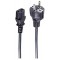 Type F/C13 1.8m 1.8m Prise d'alimentation Type F Coupleur C13 Noir cable electrique - Cables electriques (1,8 m, Male/Femelle, P