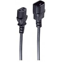5.0m C13 - C14 cable electrique Noir 5 m Coupleur C14 Coupleur C13 - Cables electriques (5 m, Male Connector/Female Connector, C