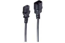 5.0m C13 - C14 cable electrique Noir 5 m Coupleur C14 Coupleur C13 - Cables electriques (5 m, Male Connector/Female Connector, C