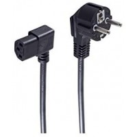 Type F/C13 1.8m 1.8m Prise d'alimentation Type F Coupleur C13 Noir cable electrique - Cables electriques (1,8 m, Male/Femelle, P