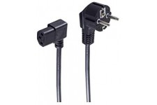Type F/C13 1.8m 1.8m Prise d'alimentation Type F Coupleur C13 Noir cable electrique - Cables electriques (1,8 m, Male/Femelle, P