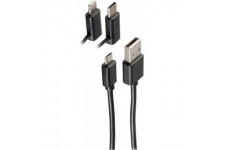 USB Lade-Sync Kabel 3in1 Micro/Typ C/Lightning 1m