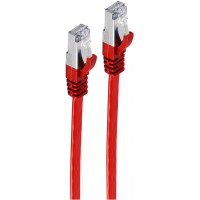 Basic-S, Cat7, 0.5m cable de reseau 0,5 m U/FTP (STP) Rouge - Cables de reseau (Cat7, 0.5m, 0,5 m, Cat7, U/FTP (STP), RJ-45, RJ-