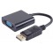 Adaptateur, fiche DisplayPort 1.1/VGA femelle