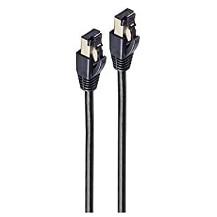 Basic-S Cable Patch, Cat. 8, F/FTP, 0,25 m, Noir