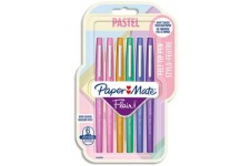 Paper Mate 102330687638 Flair PASTELL Stylo Feutre, Assorties, 1.0mm Largeur du Trace, Guava/Strawberry Lollipop/Jau