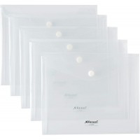 Rexel 2101658 Pack de 5 Chemises Pression Paysage A5 Transparent