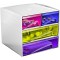 Mini module de Rangement MyCube 2 petits Tiroirs + 2 grands Tiroirs 3-211 Happy Multicolore