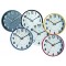 11245 Horloge silencieuse Abylis, Verre, Gris, 30cm