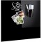 Pot a  crayons Magnetique special tableaux en verre 530 M Glassboard Noir