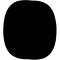 Velour bugelflecken Ovale-Noir