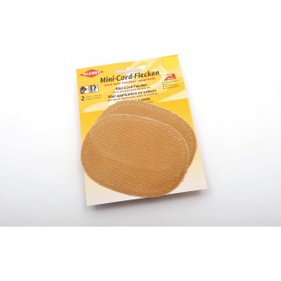 Petits Patchs ovales Velours cotele thermocollant/a  Coudre Coudes/Genoux, Beige