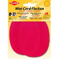 Petits Patchs ovales Velours cotele thermocollant/a  Coudre Coudes/Genoux, Rouge
