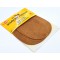 12 x 10 cm Patch Daim Cuir Ovale, 1 Paire, Marron