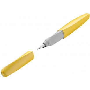 Pelikan Stylo plume Twist Bright Sunshiner M pour droitiers et gauchers