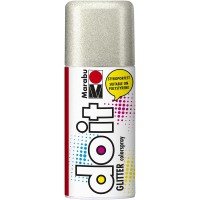 Marabu 21075006582 - Do It Color Spray Glitter, 150 ML, paillete Argent