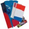 ko and Frost Soccer Ensemble de base hexagonale Rouge/bleu 680 mm