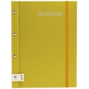 Porte-documents metallique dore