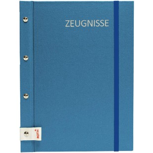 Porte-document metallique avec vis Bleu