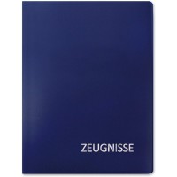 Zeugnismappe Basic, aus PP, DIN A4, blau