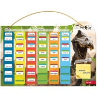 klipp & klar stundenplan steck-Fix Tyrannosaurus Noir