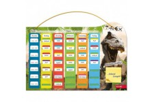 klipp & klar stundenplan steck-Fix Tyrannosaurus Noir