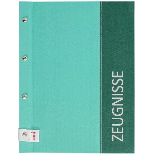 Dossier de temoin Spectrum avec vis pour livre - Format A4 - 12 inserts - Menthe - Extensible