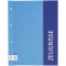 Dossier de temoin Spectrum avec vis pour livre - Format A4 - 12 inserts - Bleu