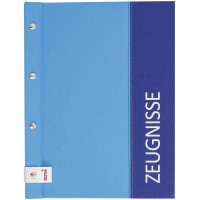 Dossier de temoin Spectrum avec vis pour livre - Format A4 - 12 inserts - Bleu