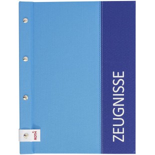 Dossier de temoin Spectrum avec vis pour livre - Format A4 - 12 inserts - Bleu