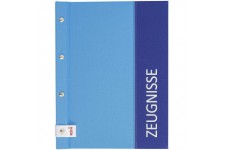 Dossier de temoin Spectrum avec vis pour livre - Format A4 - 12 inserts - Bleu