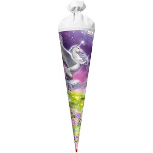 Pochette surprise Magic Pegasus - 70 cm - Rond - Avec fermeture en feutre - Pour la rentree scolaire