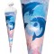 Cornet surprise de 70 cm - Motif dauphins - Avec fermeture en feutre - Pour la rentree scolaire