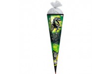 Cornet surprise Robo-Rex avec effet film plastique - 85 cm - Rectangulaire - Rouge - Fermeture en tulle argentee