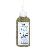 42786 - Peinture fenetre 80 ML pour Une Meilleure delimitation des Motifs, pour Surfaces Lisses comme Le Verre, Les miroirs et L