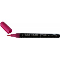 62107 Stylo de tatouage Rose epaisseur de trait 0,5-3 mm Encre cosmetique a  base d'eau Tenue jusqu'a  5 jours Teste dermatologi