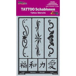  pochoir pour tatouage Hobby Line"bandes 2"