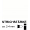 47010 - Hobby Line Vernis fois Stylet Medium, pointe ogive, 2-4 mm Blanc