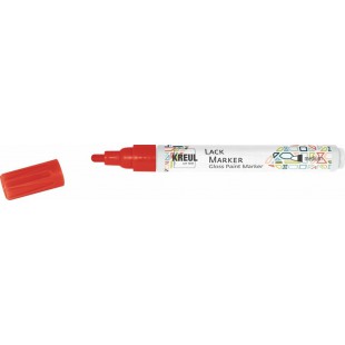 47012 - Hobby Line Marqueur permanent medium, pointe ogive, 2-4 mm, rouge