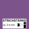 47016 - Hobby Line Marqueur permanent medium, pointe ogive, 2-4 mm, violet
