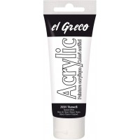 C. peinture acrylique el Greco, blanc titane, 75 ml